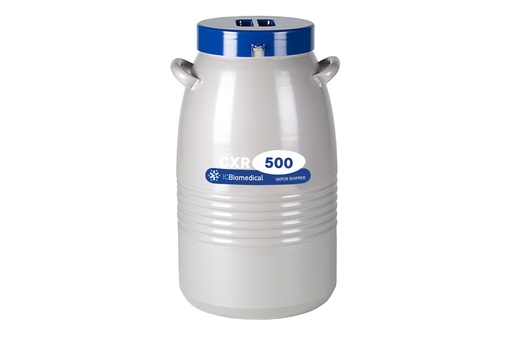[CXR500-0] Taylor Wharton by IC Biomedical – CXR500 Cryogenic Shipper with Replaceable Absorbent Material without Rack (Capacity: 500 x 2.0mL Vials)